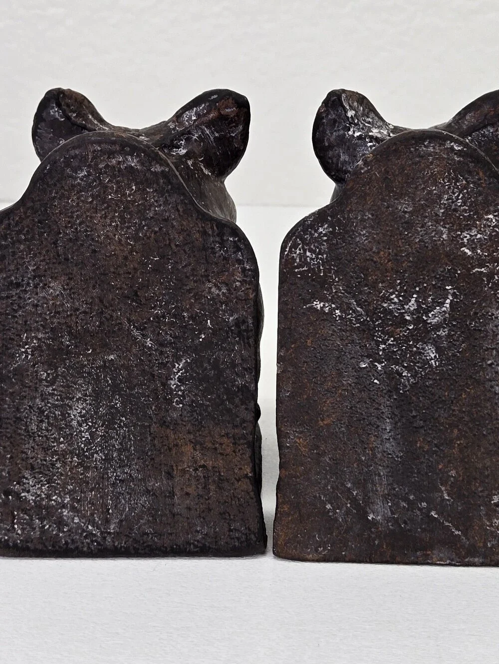 VTG Cast Iron‎ Pig Bookends Set 2 Heavy Rustic Farmhouse Country Decor Black